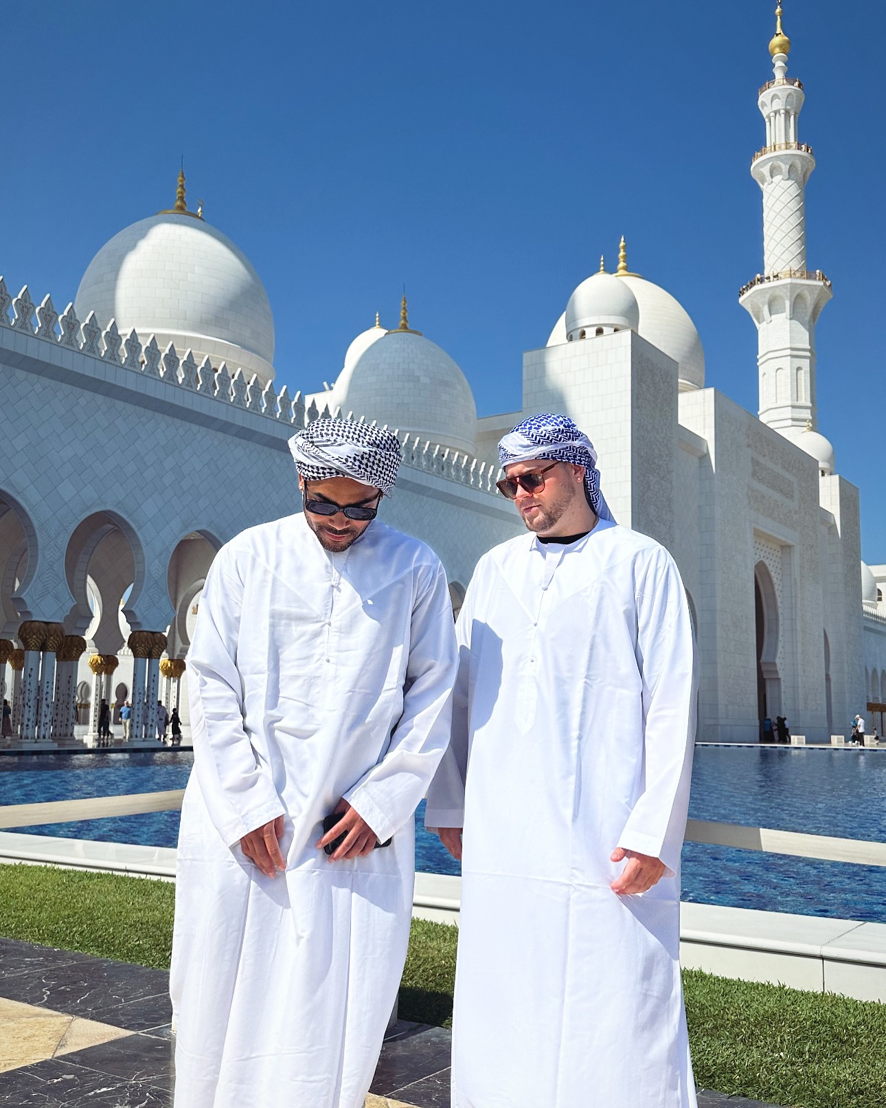 Josh with business partner in Dubai