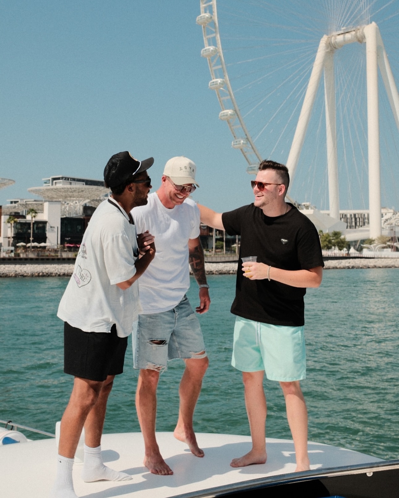 Josh enjoying life on a boat
