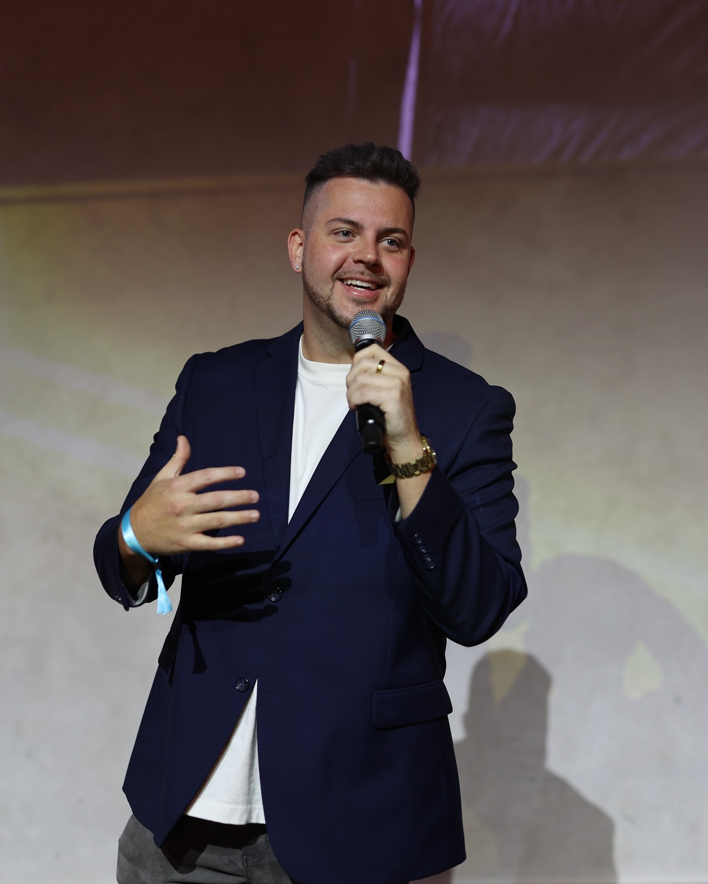 Josh Amundson on stage